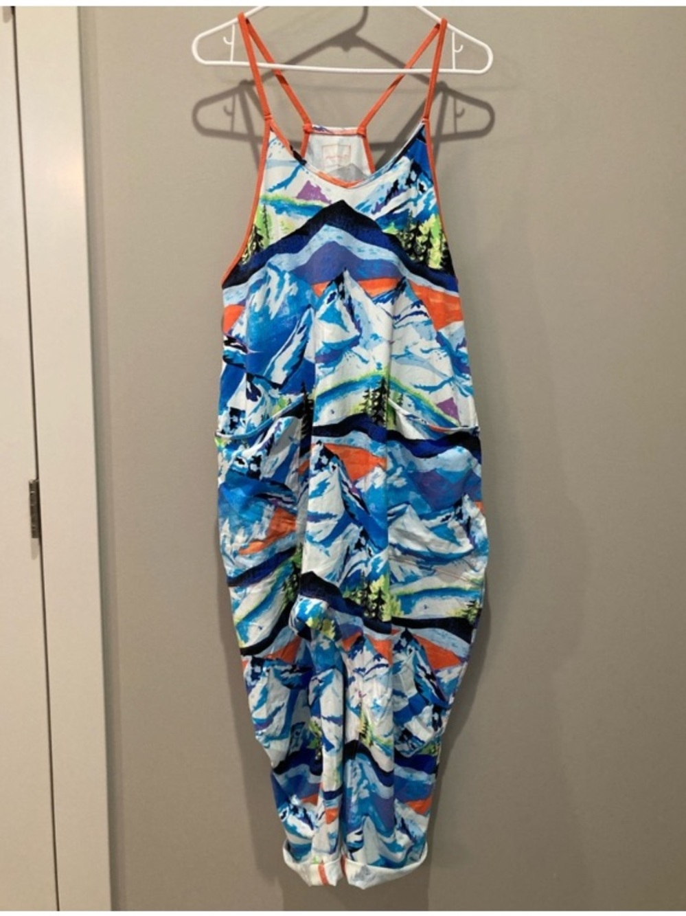 NWOT FREE PEOPLE Movement Printed Hot Shot Onesie in Skinic Route Apres Combo - Picture 5 of 6